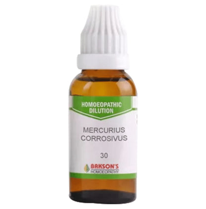 Bakson's Homeopathy Mercurius Corrosivus Dilution 30