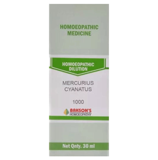 Bakson's Homeopathy Mercurius Cyanatus Dilution 1000 CH - Classic Derma