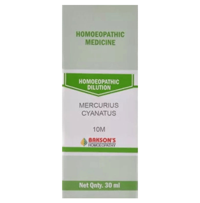 Bakson's Homeopathy Mercurius Cyanatus Dilution 10M - Classic Derma