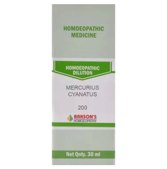 Bakson's Homeopathy Mercurius Cyanatus Dilution 200 - Classic Derma
