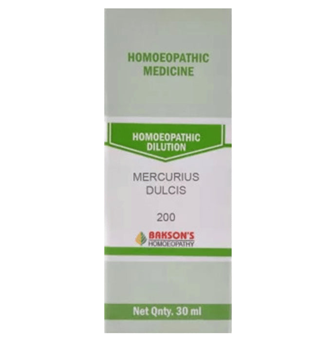 Bakson's Homeopathy Mercurius Dulcis Dilution 200 - Classic Derma
