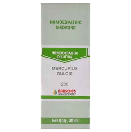 Bakson's Homeopathy Mercurius Dulcis Dilution 200 - Classic Derma