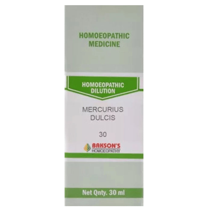 Bakson's Homeopathy Mercurius Dulcis Dilution 30 - Classic Derma