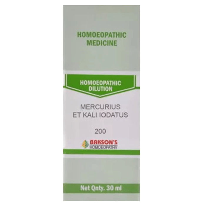 Bakson's Homeopathy Mercurius Et Kali Iodatus Dilution 200 - Classic Derma