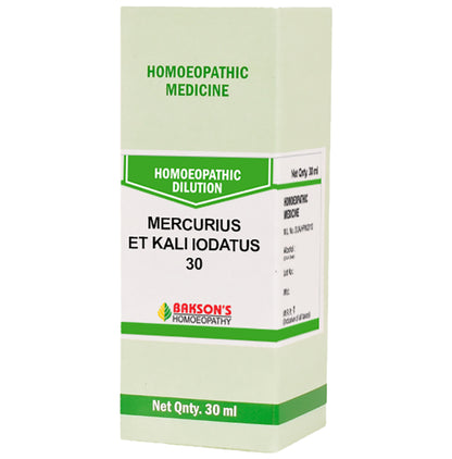 Bakson's Homeopathy Mercurius Et Kali Iodatus Dilution 30 - Classic Derma