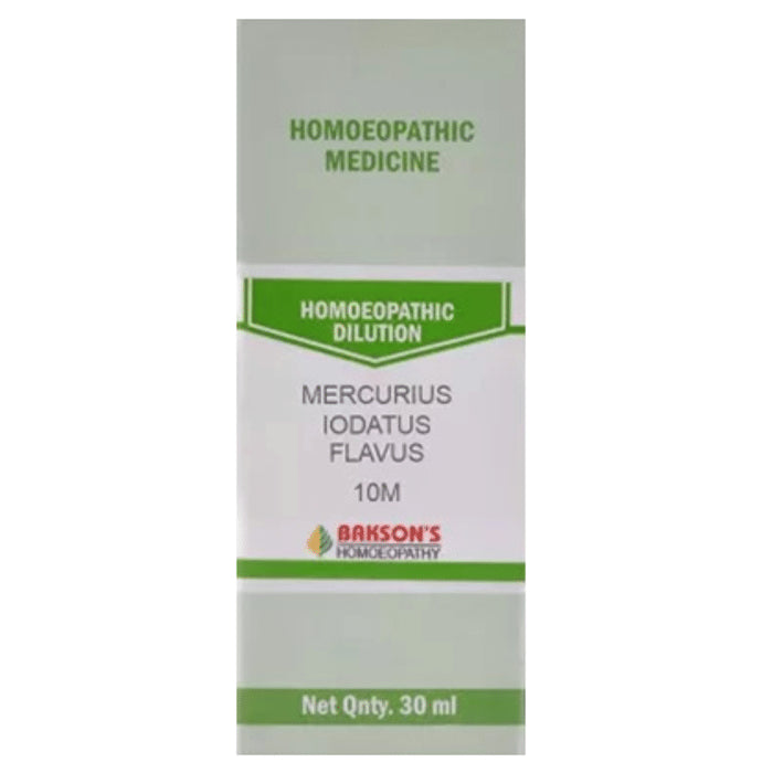 Bakson's Homeopathy Mercurius Iodatus Flavus Dilution 10M - Classic Derma