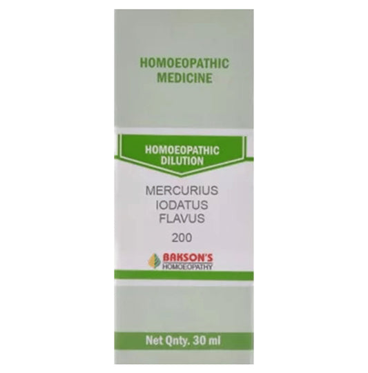 Bakson's Homeopathy Mercurius Iodatus Flavus Dilution 200 - Classic Derma
