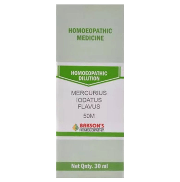 Bakson's Homeopathy Mercurius Iodatus Flavus Dilution 50M - Classic Derma
