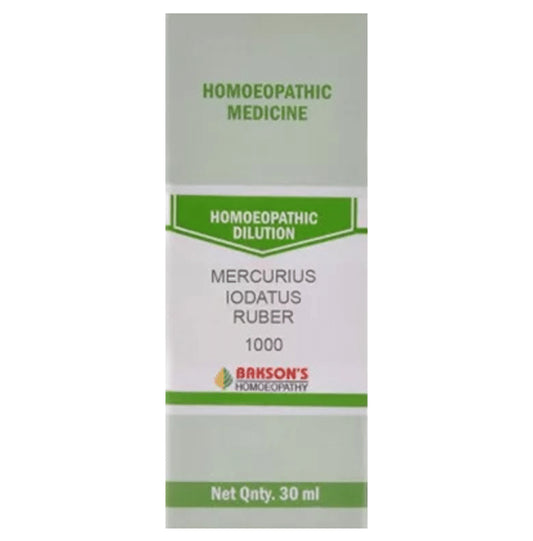 Bakson's Homeopathy Mercurius Iodatus Ruber Dilution 1000 CH - Classic Derma