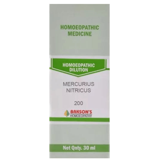 Bakson's Homeopathy Mercurius Nitricus Dilution 200 - Classic Derma