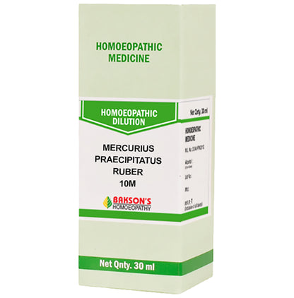 Bakson's Homeopathy Mercurius Praecipitatus Ruber Dilution 10M - Classic Derma