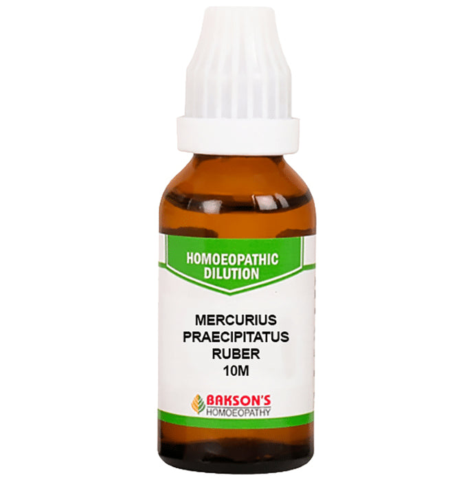 Bakson's Homeopathy Mercurius Praecipitatus Ruber Dilution 10M
