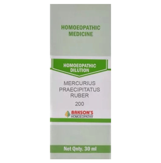 Bakson's Homeopathy Mercurius Praecipitatus Ruber Dilution 200 - Classic Derma