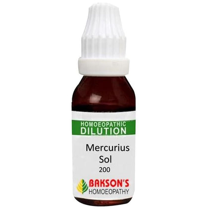 Bakson's Homeopathy Mercurius Sol Dilution 200 CH - Classic Derma