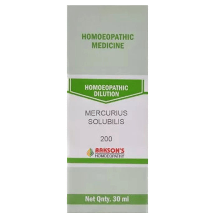 Bakson's Homeopathy Mercurius Solubilis Dilution 200 - Classic Derma