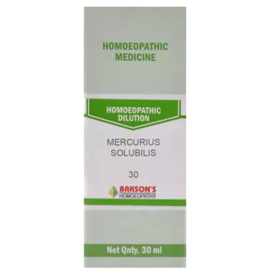 Bakson's Homeopathy Mercurius Solubilis Dilution 30 - Classic Derma