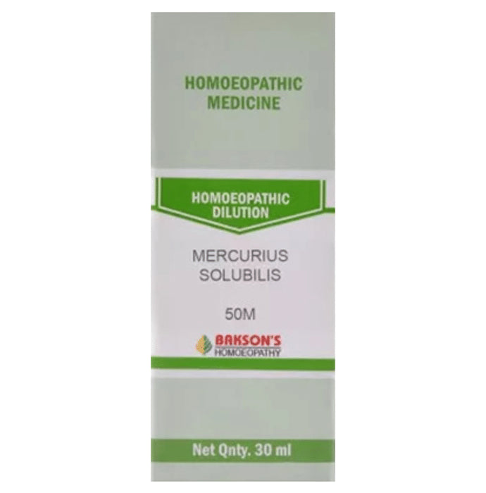Bakson's Homeopathy Mercurius Solubilis Dilution 50M - Classic Derma