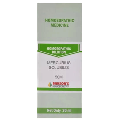 Bakson's Homeopathy Mercurius Solubilis Dilution 50M - Classic Derma