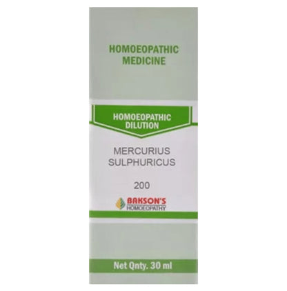 Bakson's Homeopathy Mercurius Sulphuricus Dilution 200 - Classic Derma