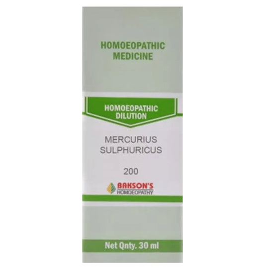 Bakson's Homeopathy Mercurius Sulphuricus Dilution 200 - Classic Derma