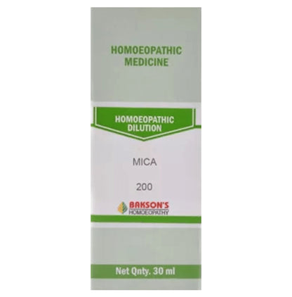 Bakson's Homeopathy Mica Dilution 200 - Classic Derma