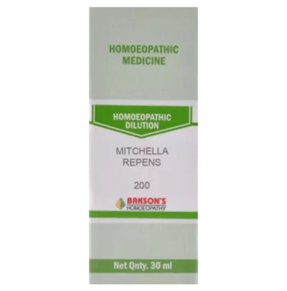 Bakson's Homeopathy Mitchella Repens Dilution 200 - Classic Derma