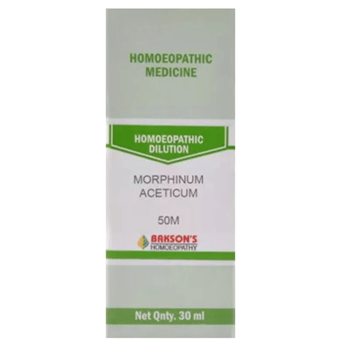 Bakson's Homeopathy Morphinum Aceticum Dilution 50M - Classic Derma