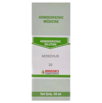 Bakson's Homeopathy Moschus Dilution 30 - Classic Derma
