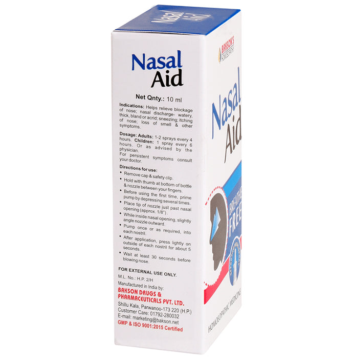 Bakson's Homeopathy Nasal Aid Spray