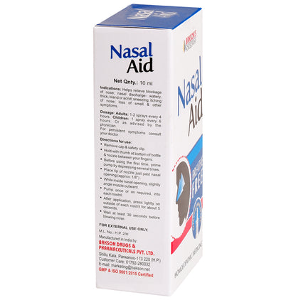Bakson's Homeopathy Nasal Aid Spray