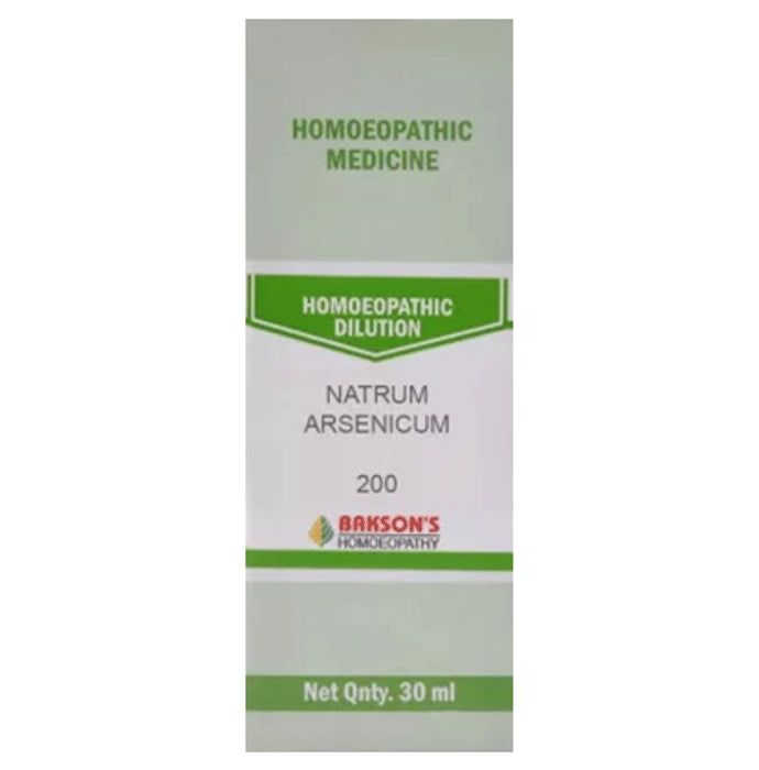 Bakson's Homeopathy Natrum Arsenicum Dilution 200 - Classic Derma