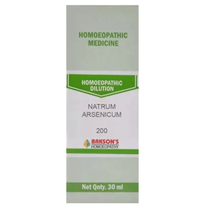Bakson's Homeopathy Natrum Arsenicum Dilution 200 - Classic Derma
