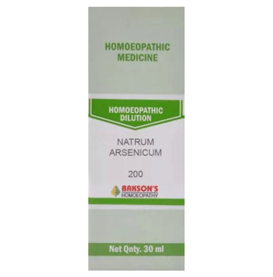 Bakson's Homeopathy Natrum Arsenicum Dilution 200 - Classic Derma