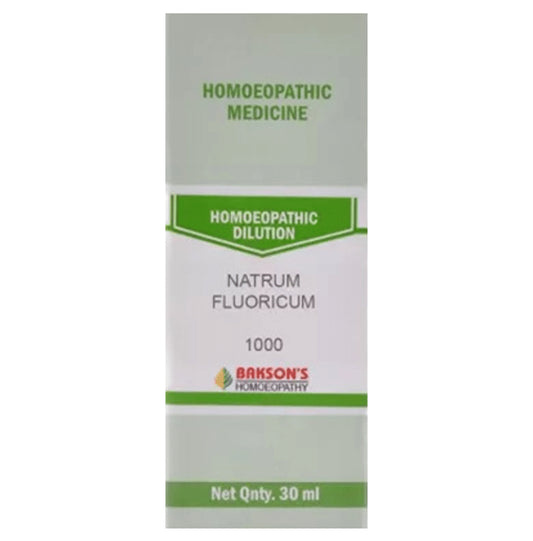 Bakson's Homeopathy Natrum Fluoricum Dilution 1000 CH - Classic Derma