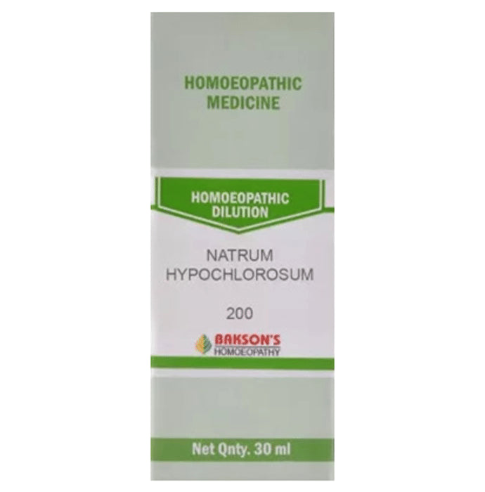 Bakson's Homeopathy Natrum Hypochlorosum Dilution 200 - Classic Derma