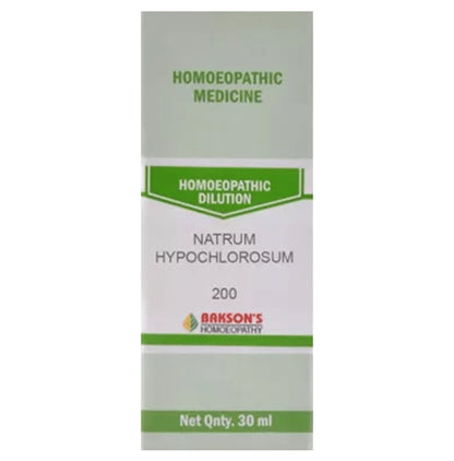 Bakson's Homeopathy Natrum Hypochlorosum Dilution 200 - Classic Derma