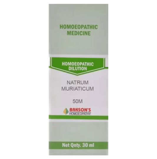 Bakson's Homeopathy Natrum Muriaticum Dilution 50M - Classic Derma