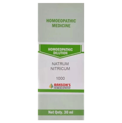 Bakson's Homeopathy Natrum Nitricum Dilution 1000 CH - Classic Derma