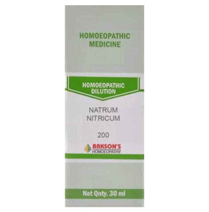 Bakson's Homeopathy Natrum Nitricum Dilution 200 - Classic Derma