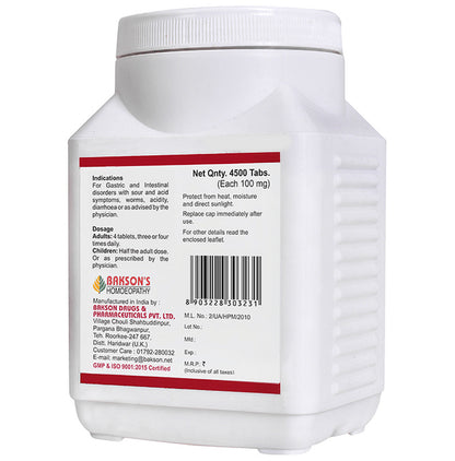 Bakson's Homeopathy Natrum Phosphoricum Biochemic Tablet 6X