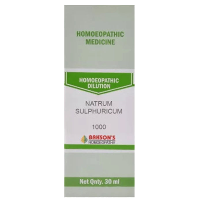 Bakson's Homeopathy Natrum Sulphuricum Dilution 1000 CH - Classic Derma