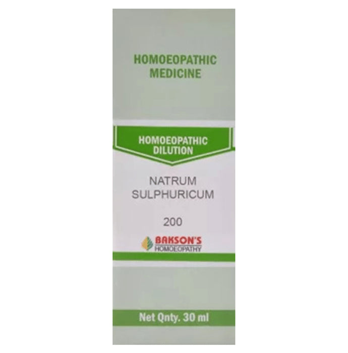 Bakson's Homeopathy Natrum Sulphuricum Dilution 200 - Classic Derma