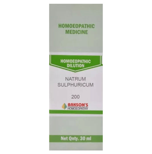 Bakson's Homeopathy Natrum Sulphuricum Dilution 200 - Classic Derma