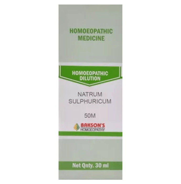 Bakson's Homeopathy Natrum Sulphuricum Dilution 50M - Classic Derma