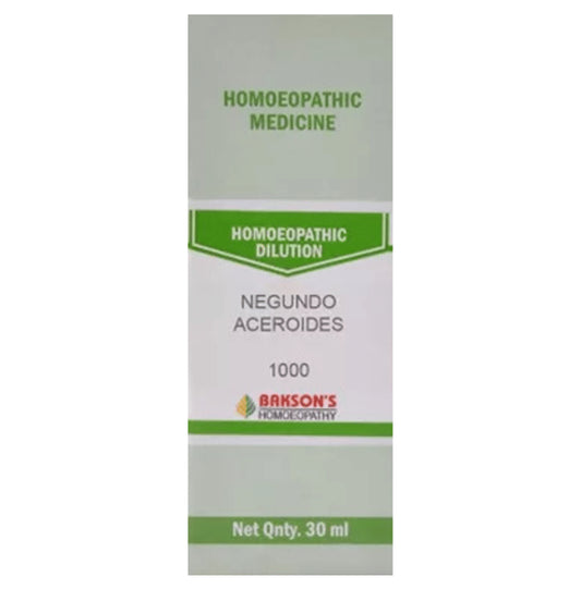 Bakson's Homeopathy Negundo Aceroides Dilution 1000 CH - Classic Derma