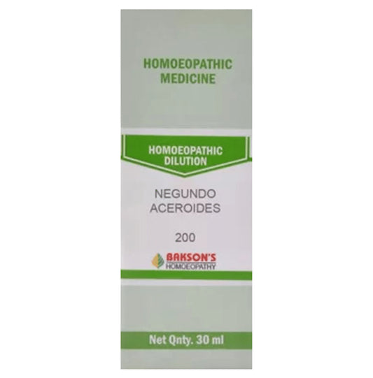 Bakson's Homeopathy Negundo Aceroides Dilution 200 - Classic Derma