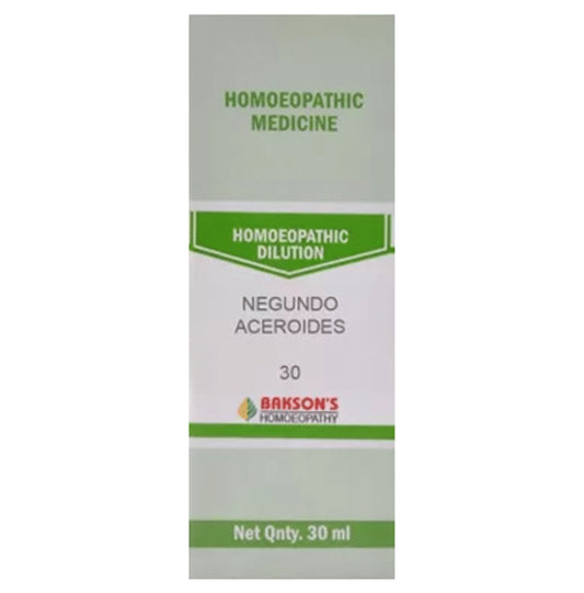 Bakson's Homeopathy Negundo Aceroides Dilution 30 - Classic Derma