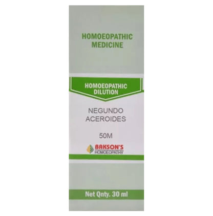 Bakson's Homeopathy Negundo Aceroides Dilution 50M - Classic Derma