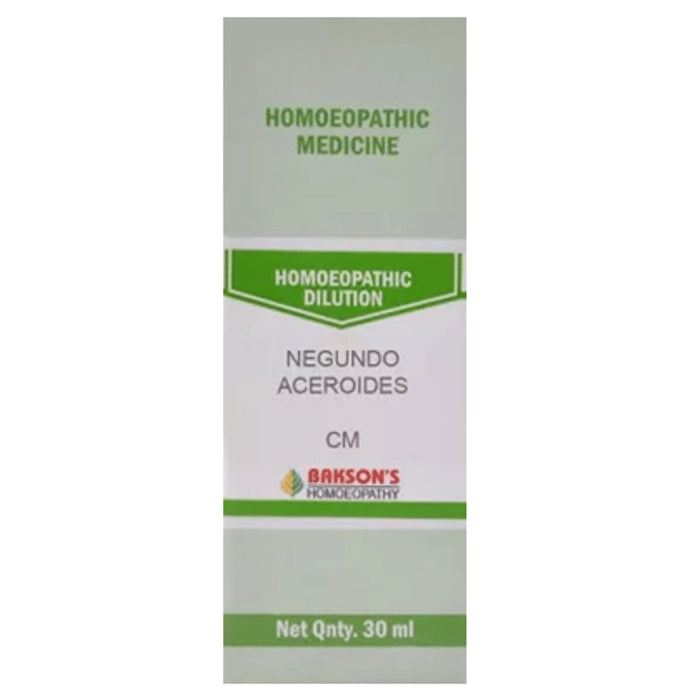 Bakson's Homeopathy Negundo Aceroides Dilution CM - Classic Derma