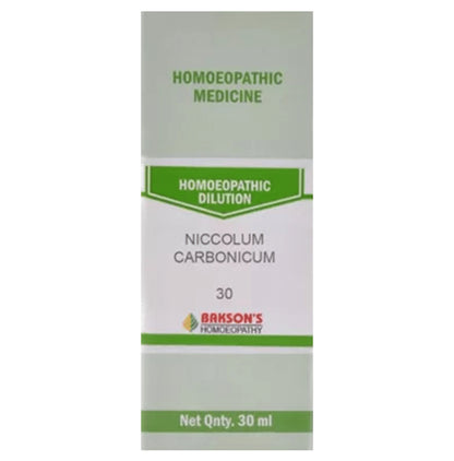Bakson's Homeopathy Niccolum Carbonicum Dilution 30 - Classic Derma